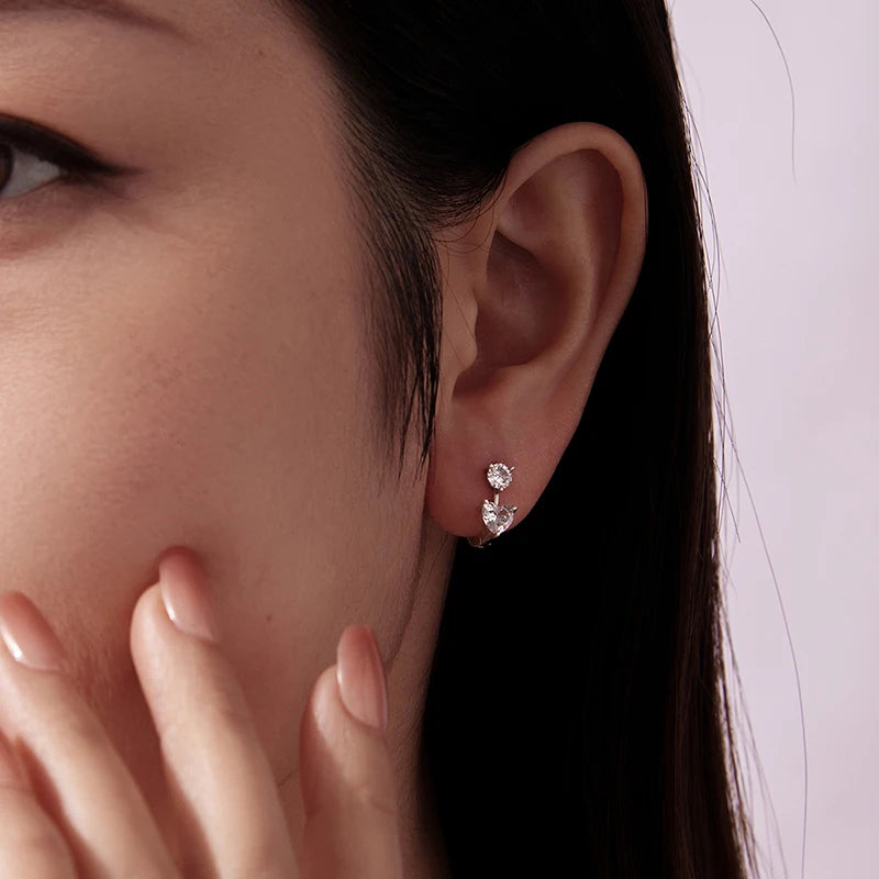 Créoles Cœur en Argent 925