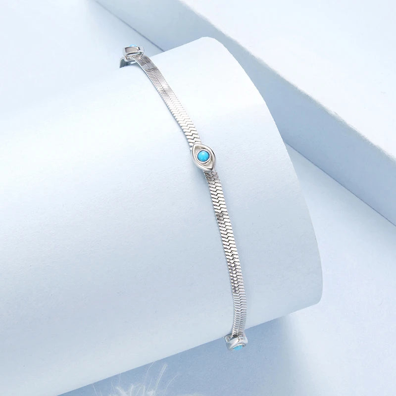 Bracelet Œil Protecteur en Argent 925