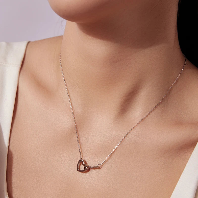 Collier Code Morse Cœur Éternel en Argent 925