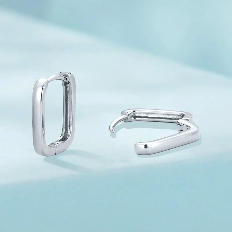 Créoles Carrées en Argent 925