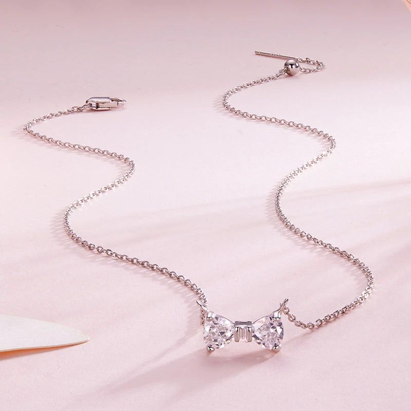 Collier Papillon et Nœud en Argent 925