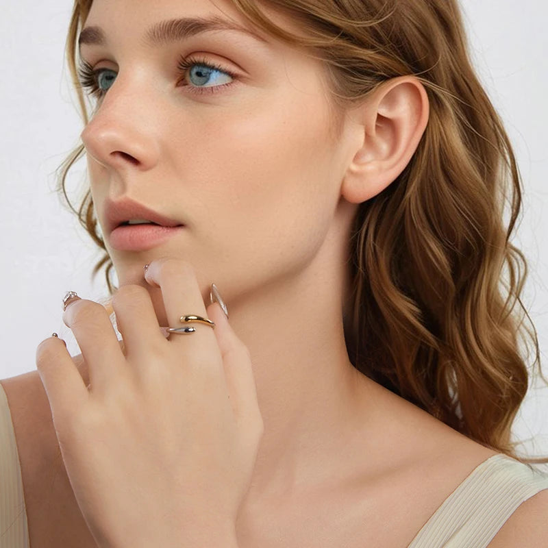 Bague Goutte en Argent 925