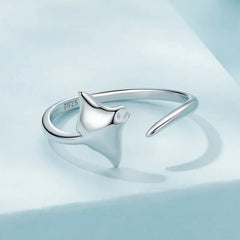 Bague Ajustable Raie en Argent 925