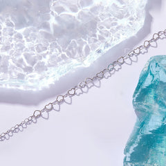 Bracelet à Breloque Cœur en Argent 925