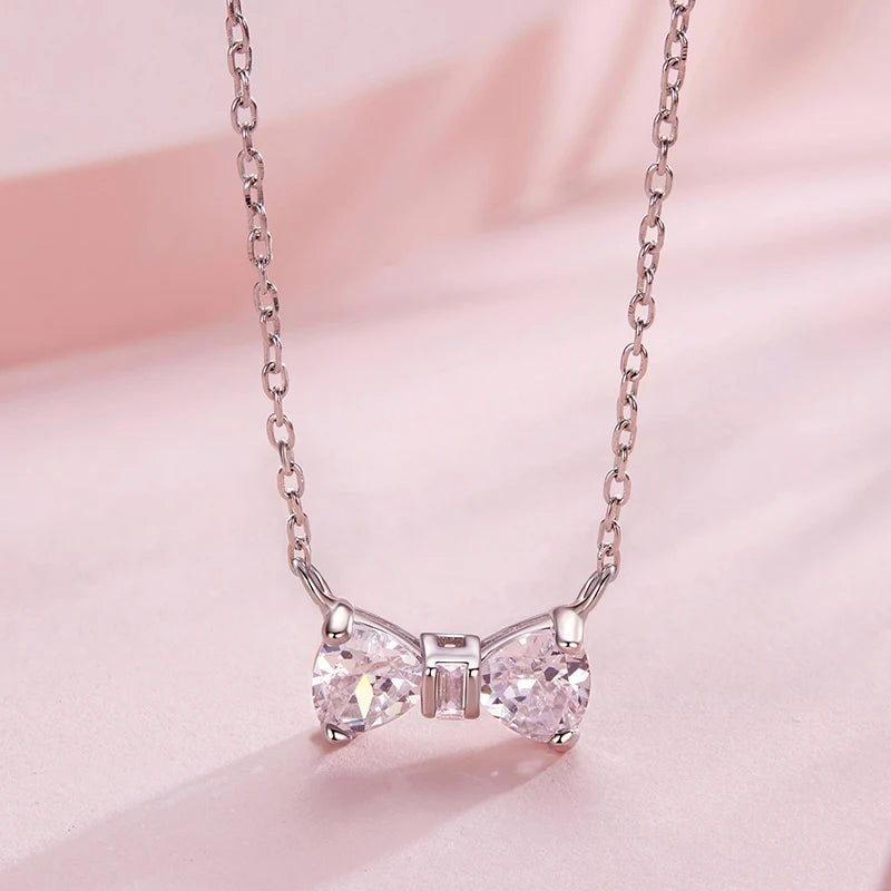 Collier Papillon et Nœud en Argent 925