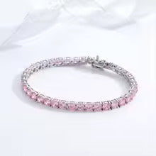 Bracelet rond topaze rose