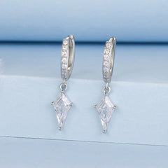 Créoles Zircon Taille Cerf-Volant en Argent 925