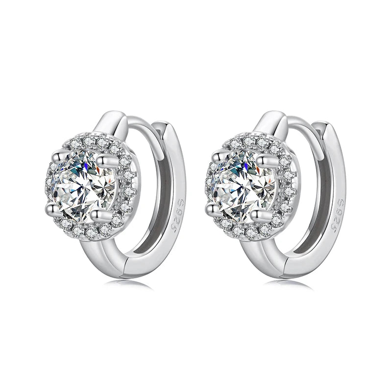 Créoles Cercle Halo en Argent 925