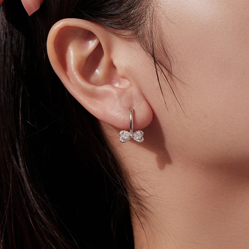 Créoles Nœud en Argent 925