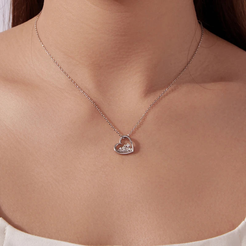 Collier Paysage de Montagnes en Argent 925