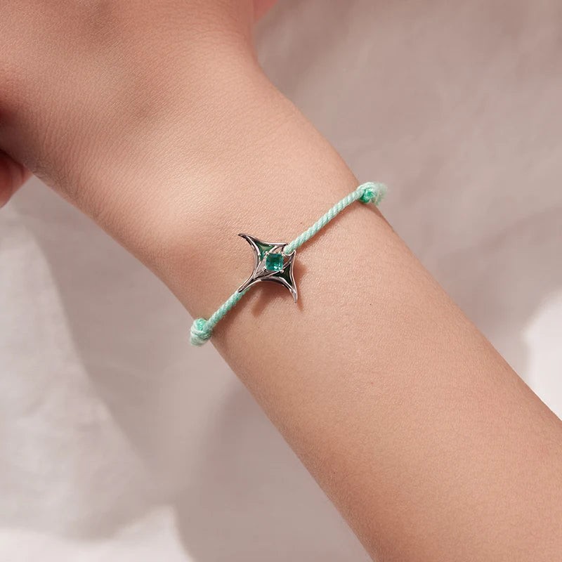 Bracelet Cordon Raie en Argent 925