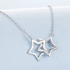 Collier Lumière d'Étoile en Argent 925