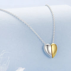 Collier Pendentif Cœur en Argent 925
