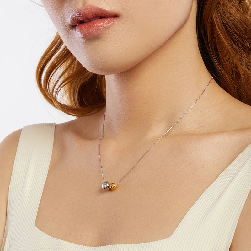 Collier Perle Coulissante en Argent 925