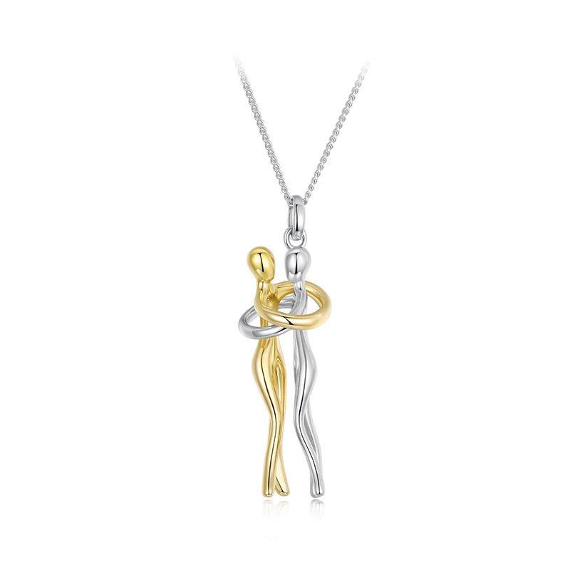 Collier Étreinte de l'Amitié en Argent 925