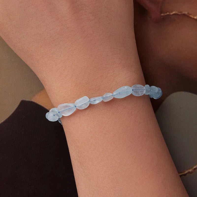 Bracelet Cristal Bleu en Argent 925