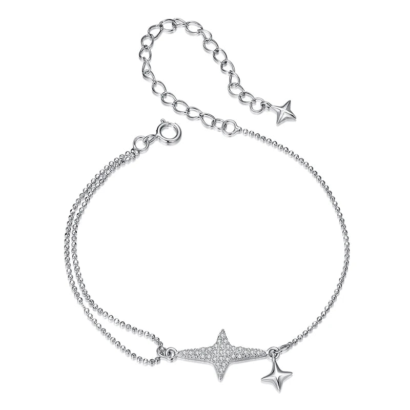 Bracelet Lumière d'Étoile en Argent 925