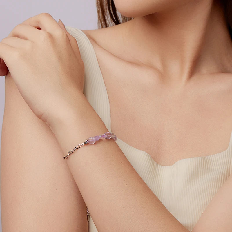 Bracelet Améthyste en Argent 925