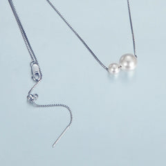 Collier Ras-de-Cou Perles de Coquillage en Argent 925