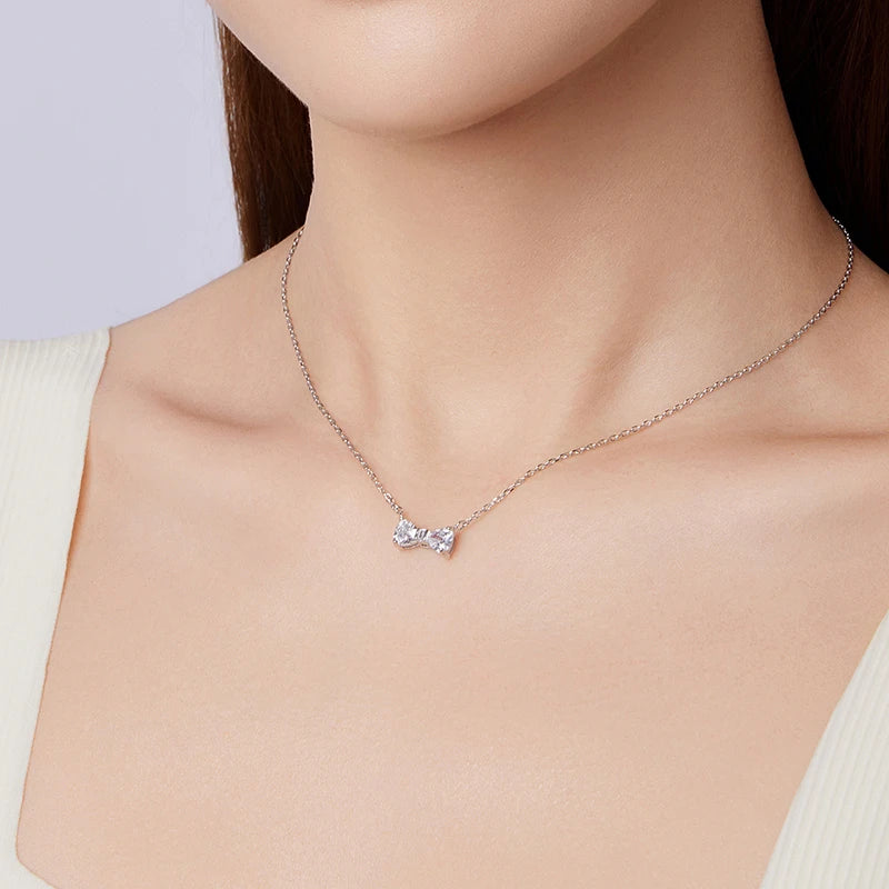 Collier Papillon et Nœud en Argent 925