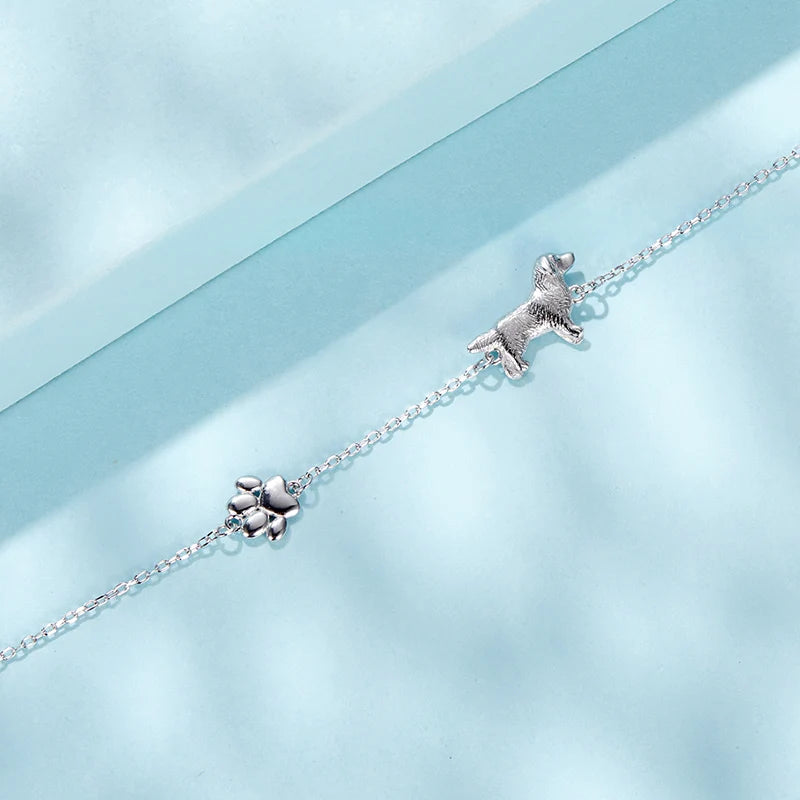 Bracelet Chien Golden Retriever en Argent 925