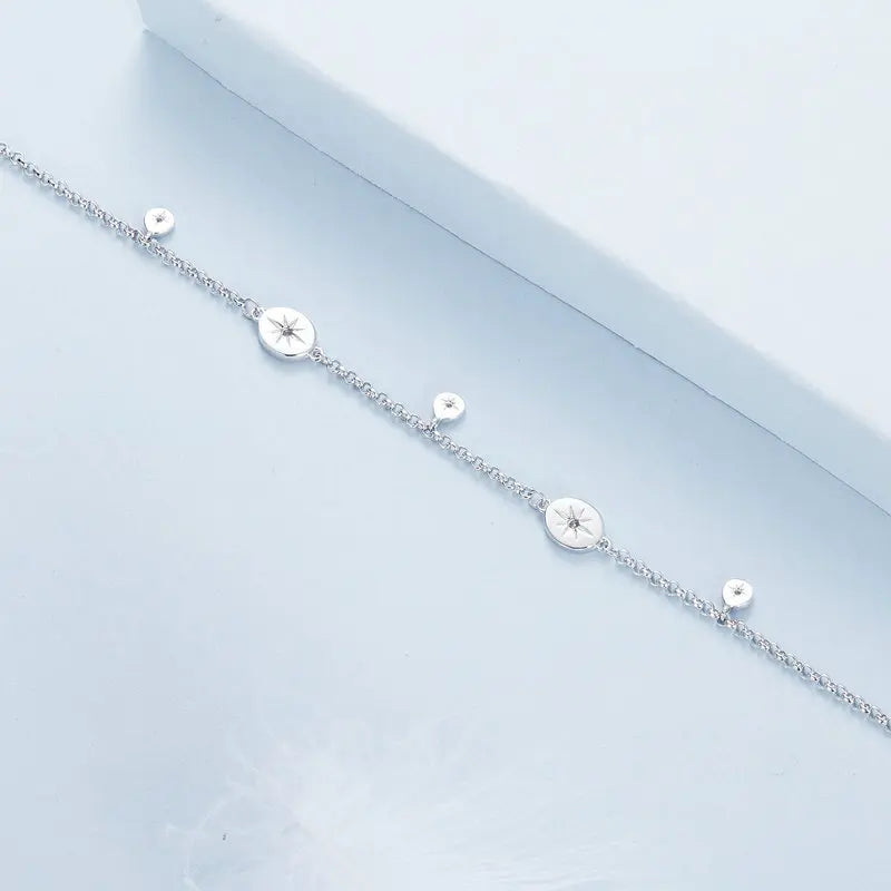 Bracelet Étoile à Pampille en Argent 925