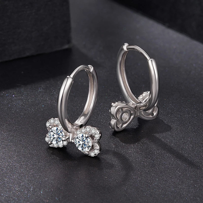 Créoles Nœud en Argent 925