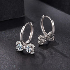 Créoles Nœud en Argent 925