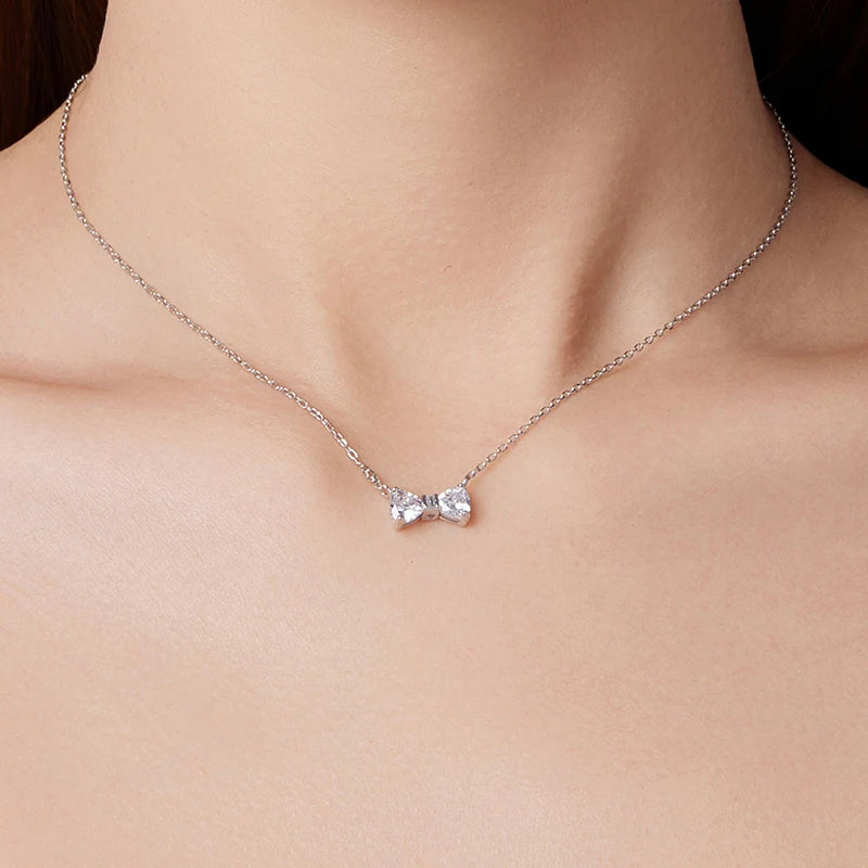 Collier Papillon et Nœud en Argent 925