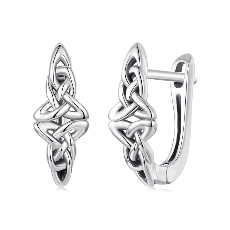 Créoles Nœud Celtique en Argent 925