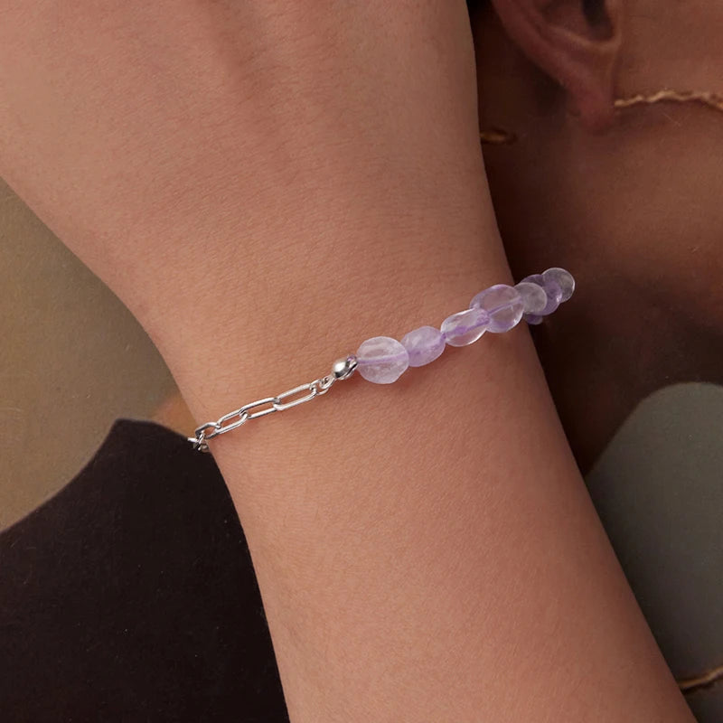 Bracelet Améthyste en Argent 925