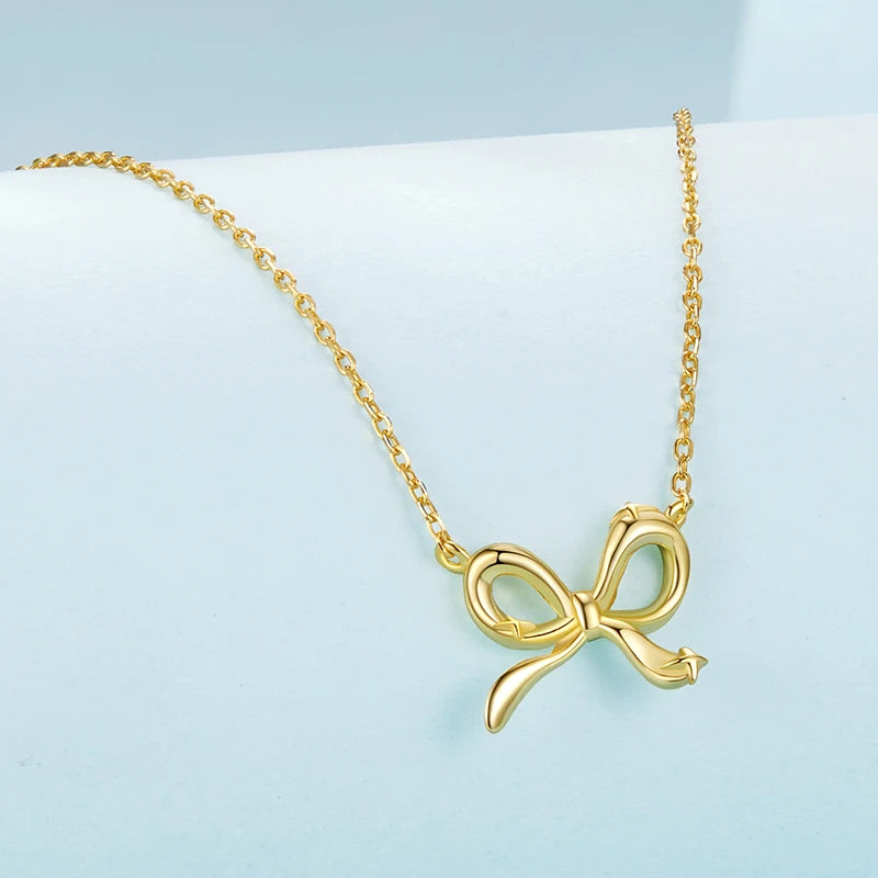 Collier Nœud Ruban en Argent 925