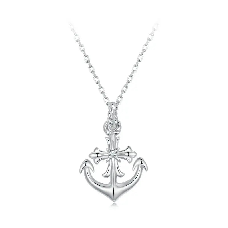 Collier Ancre Marine en Argent 925