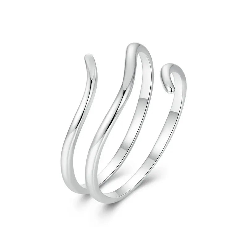 Bague Minimaliste Multi-Anneaux en Argent 925