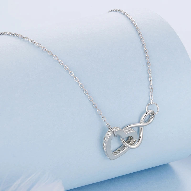 Collier Code Morse Cœur Éternel en Argent 925