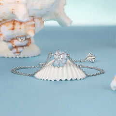 Bracelet Conque Bleue en Argent 925