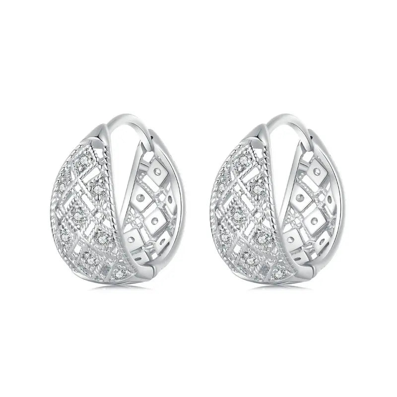 Créoles Dentelle Vintage en Argent 925