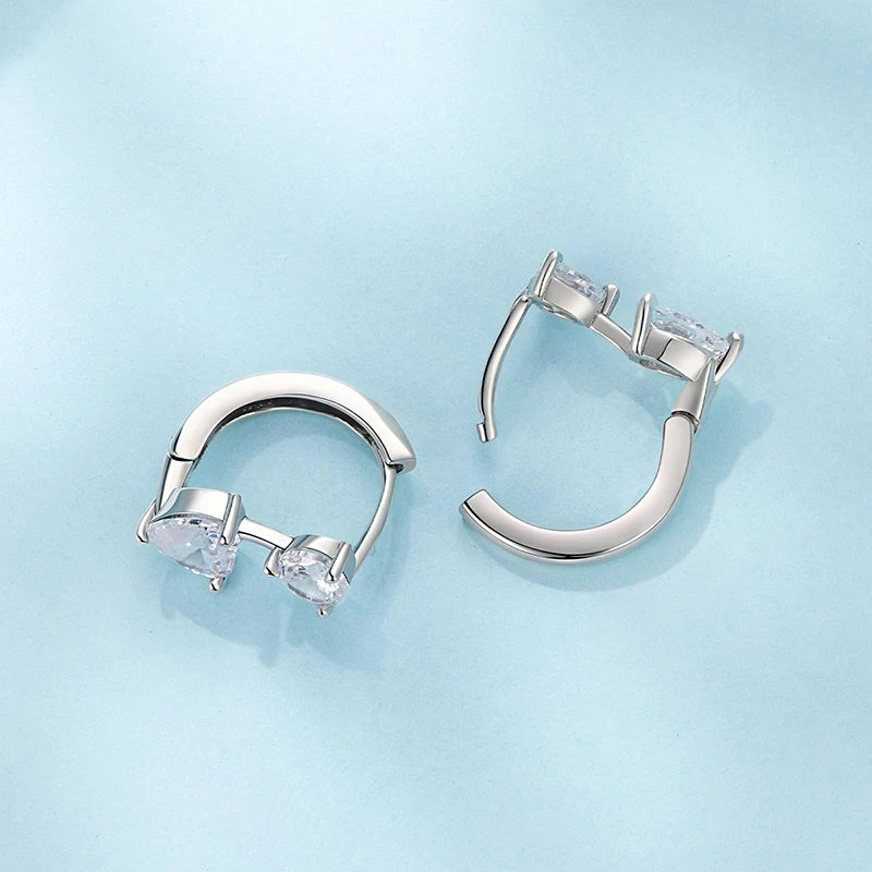 Créoles Cœur en Argent 925
