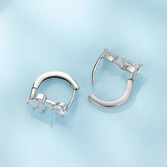 Créoles Cœur en Argent 925