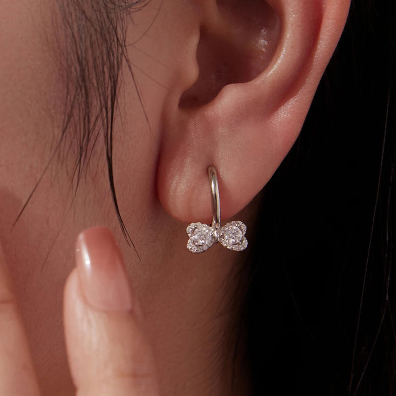 Créoles Nœud en Argent 925