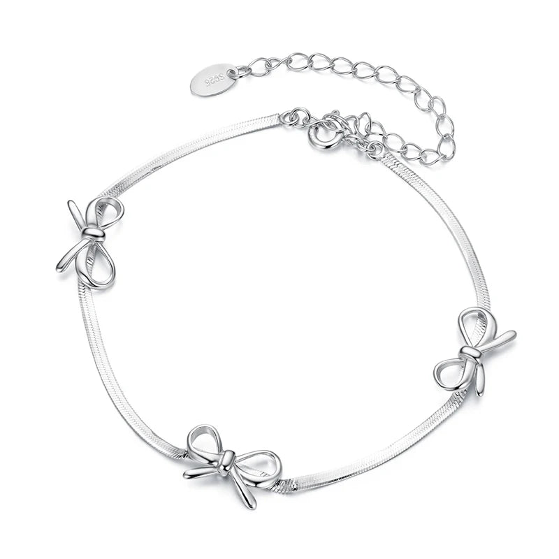 Bracelet Nœud Ruban en Argent 925