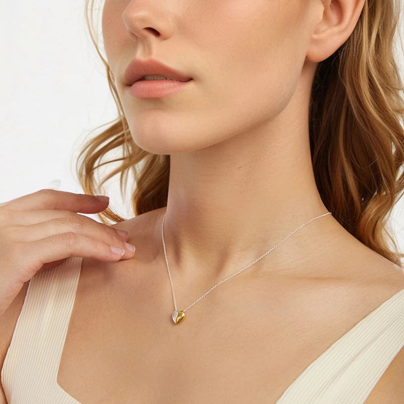 Collier Pendentif Cœur en Argent 925