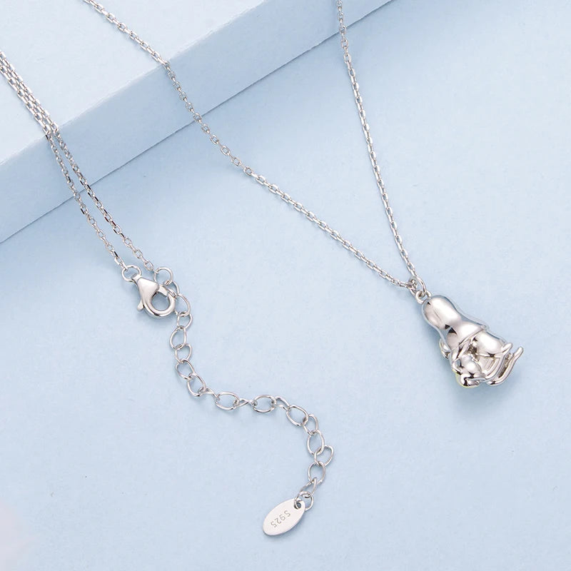 Collier Étreinte Chiot en Argent 925