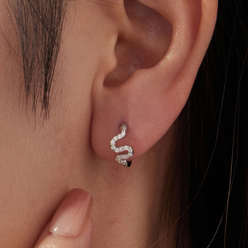 Créoles Serpent en Argent 925