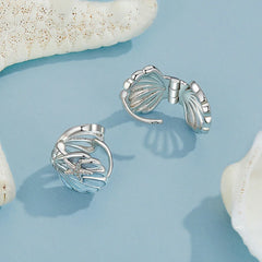 Créoles Coquillage en Argent 925