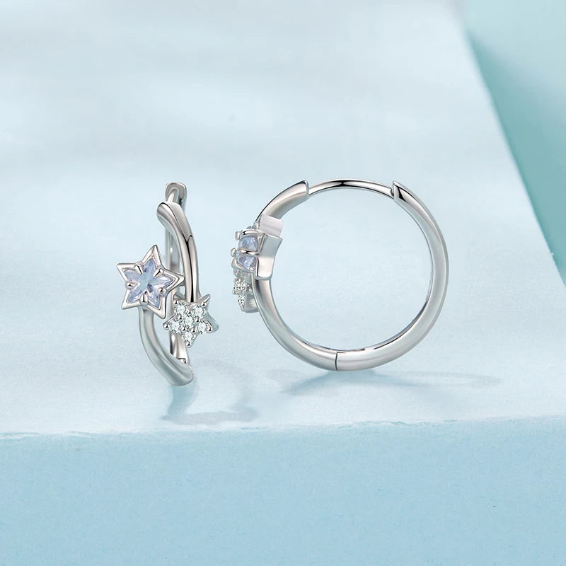 Créoles Étoile en Argent 925