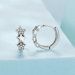 Créoles Étoile en Argent 925