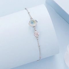 Bracelet Zircon Arc-en-Ciel en Argent 925