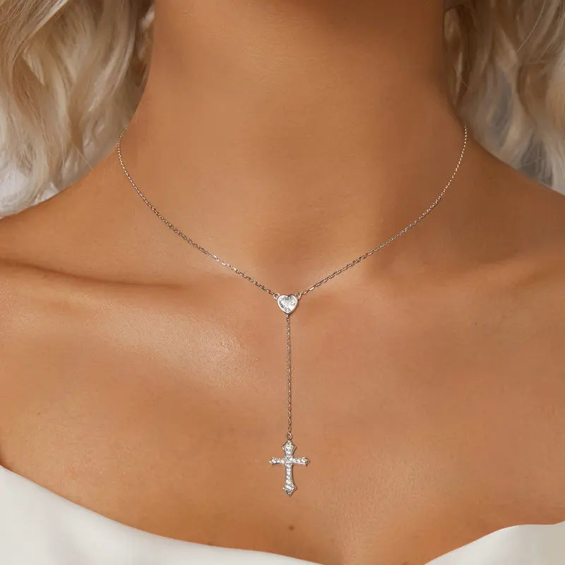 Collier Pendentif Croix en Argent 925