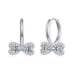 Créoles Nœud en Argent 925